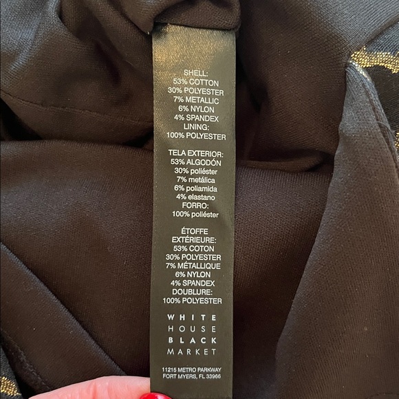 White House Black Market Jacquard Off the Shoulder Dress - Picture 13 of 13